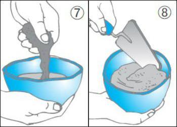 Applicazione del cemento rapido